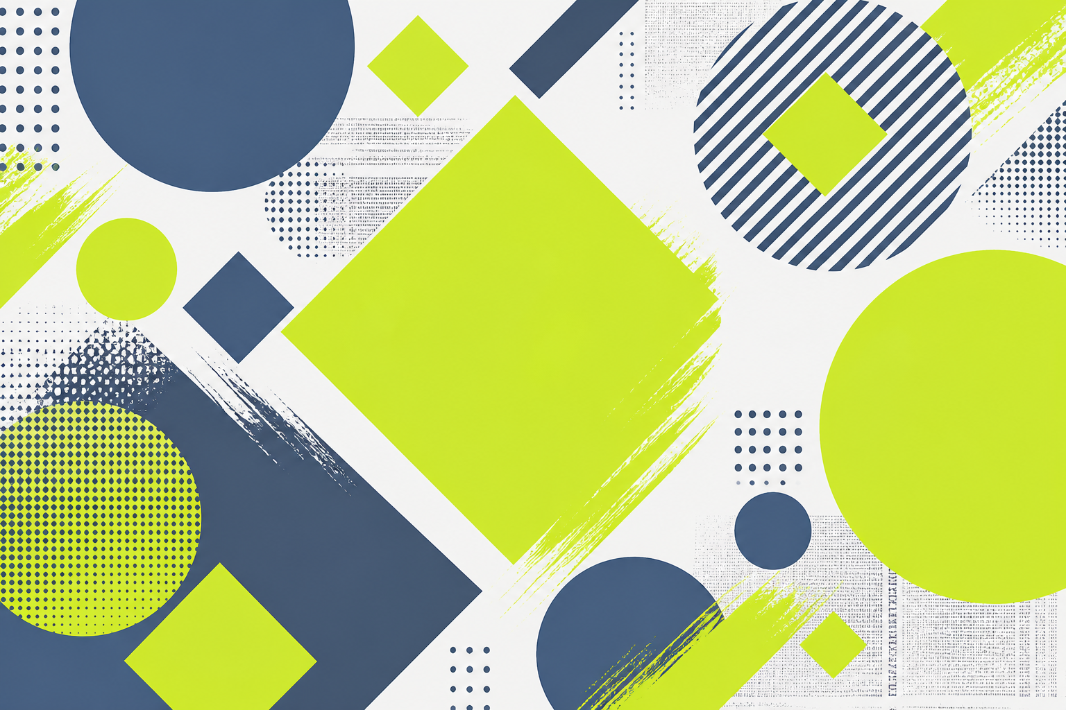 Abstract slate blue and acid lime colour blocks